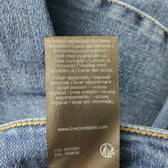 Liverpool Womens Saddle Ridge High Rise Non-Skinny Skinny Jeans Size 16 - Picture 5 of 6